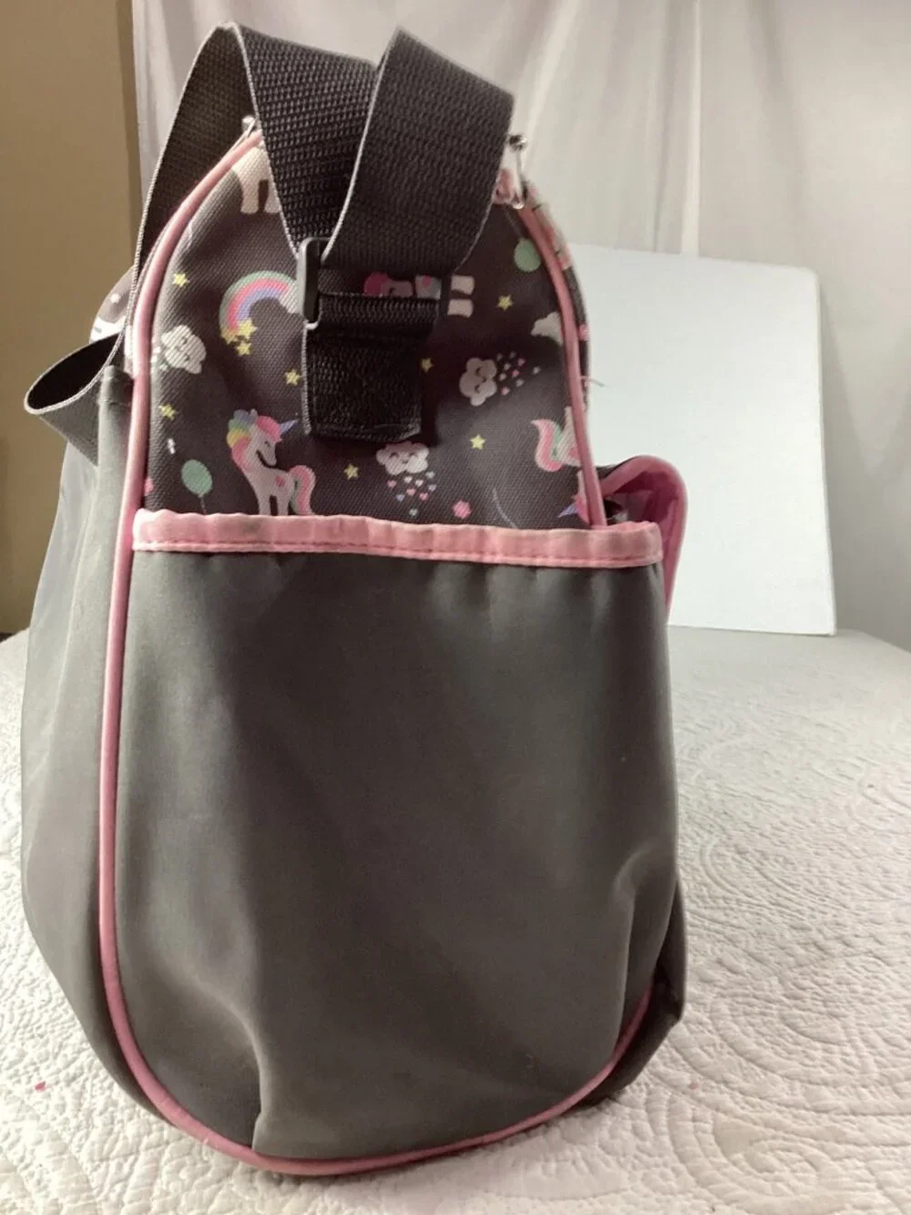 Baby Boom Unicorn-Themed Baby Diaper Bag* Adjustable Shoulder Strap*EUC